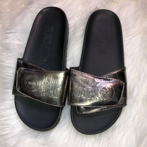 PINK Silver Slides